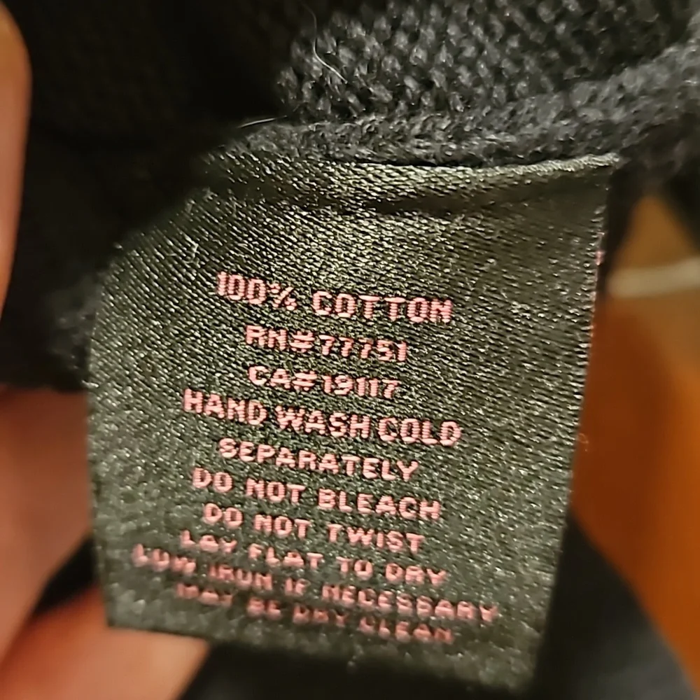 Betsey Johnson Skull Sweater Fleur-de-lis Spine Scoop Neck Sz M Black White - Picture 9 of 9